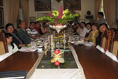 Dinner table for high tea on 29th ASOD Meeting